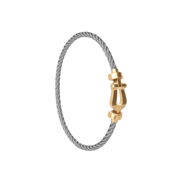 Force 10 Medium Yellow Gold Cable Bracelet