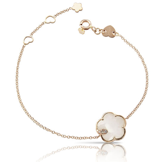 Pasquale Bruni Petit Joli Rose Gold, White Agate and Diamond Bracelet 16143R Front image number 0