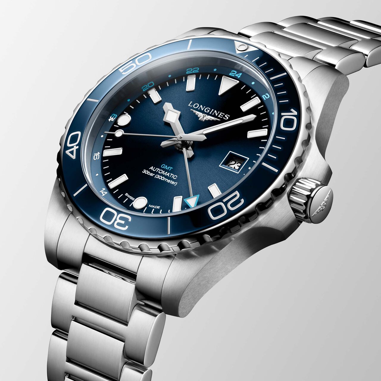 Longines HydroConquest GMT 43 mm Stainless Steel L3.890.4.96.6 image number 1