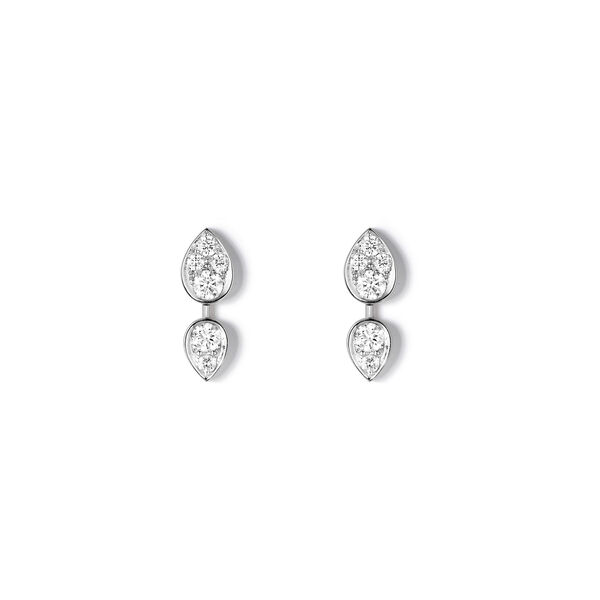 Joséphine Ronde D'Aigrettes White Gold and Diamond Earrings