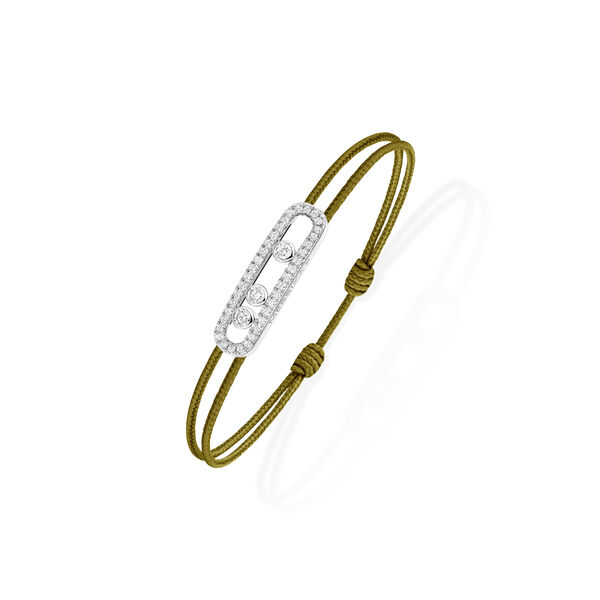 Care(s) White Gold and Diamond Pavé Cord Bracelet