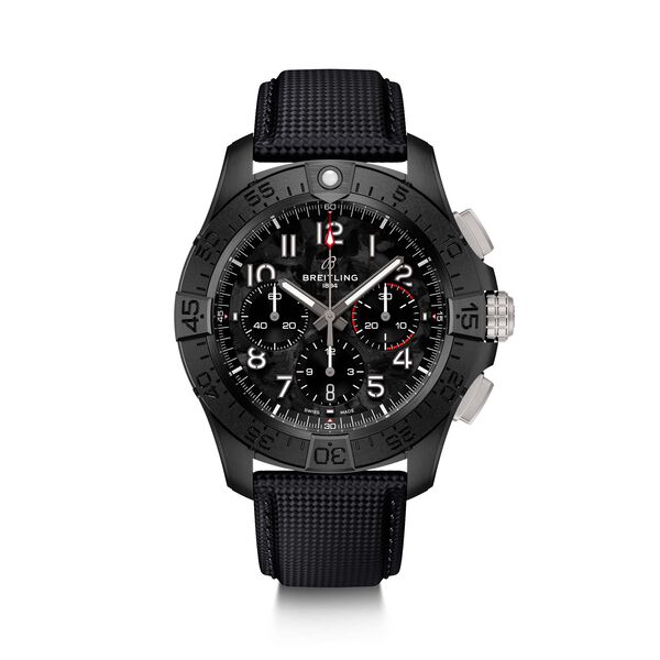 Avenger B01 Night Mission Automatic Chronograph 44 mm ADLC Titanium