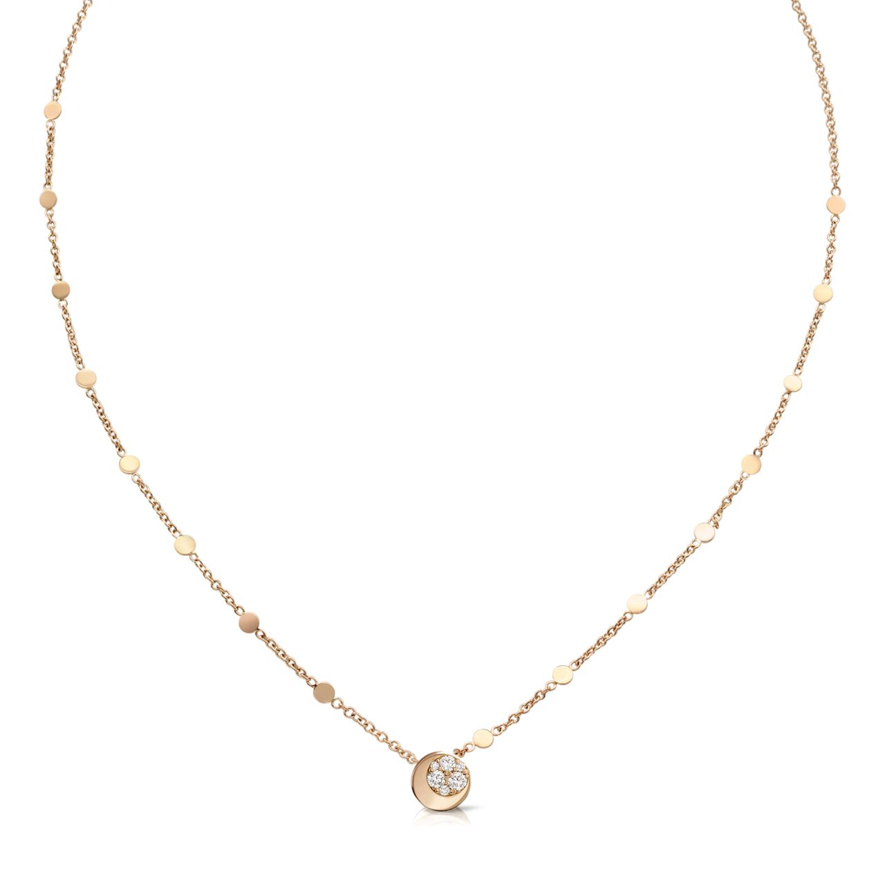 Pasquale Bruni Luce Rose Gold and Diamond Pendant 16200R Front image number 0