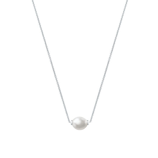 Birks Pearls Small Freshwater Baroque Pearl and Silver Pendant image number 0
