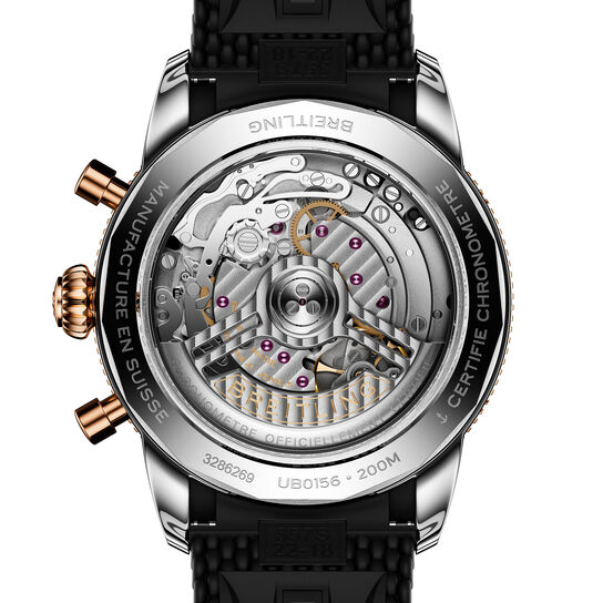 Breitling Superocean Heritage B01 42 mm chronographe automatique en acier inoxydable et or rose image number 1