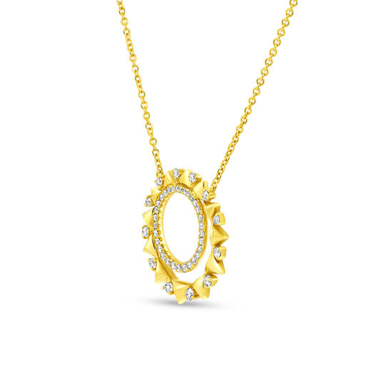 Uneek Gatsby Yellow Gold and Diamond Pendant LVNAD315Y image number 1