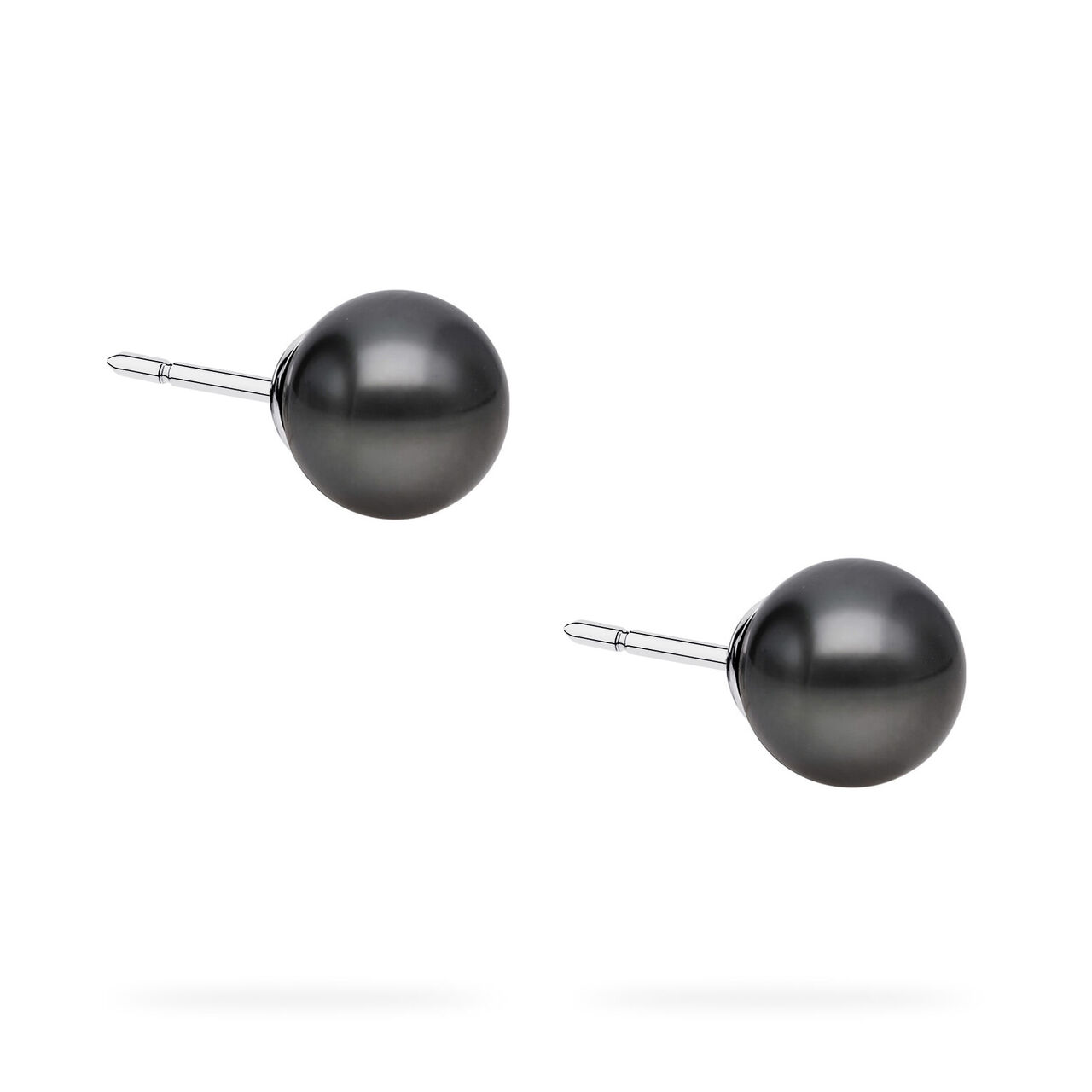 Birks Pearls Boucles d'oreilles en perles de Tahiti de 10 &agrave; 10,5 mm, en or blanc image number 3