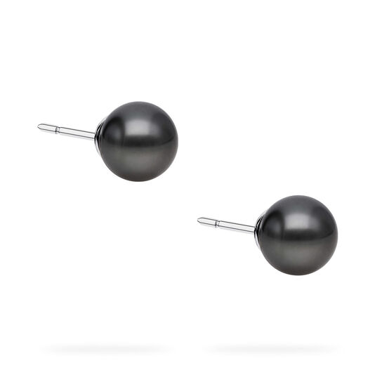 Birks Pearls Boucles d'oreilles en perles de Tahiti de 10 &agrave; 10,5 mm, en or blanc image number 3