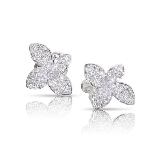 Pasquale Bruni Petit Garden Small White Gold and Diamond Pavé Stud Earrings 15384B Front image number 0