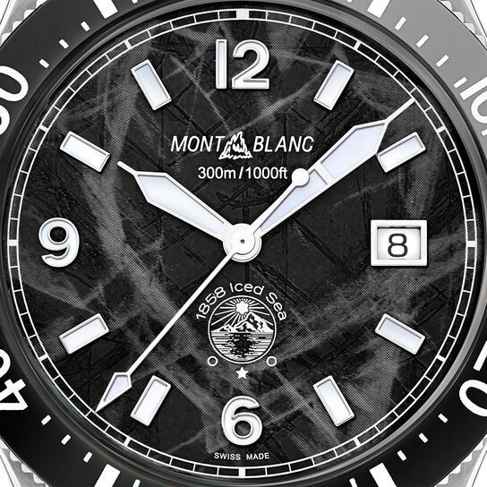 Montblanc 1858 Iced Sea Automatic 41 mm in Stainless Steel 129371 Face image number 3