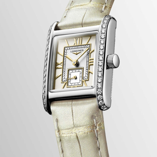 Mini DolceVita Quartz 21 X 29 mm Stainless Steel and Diamond