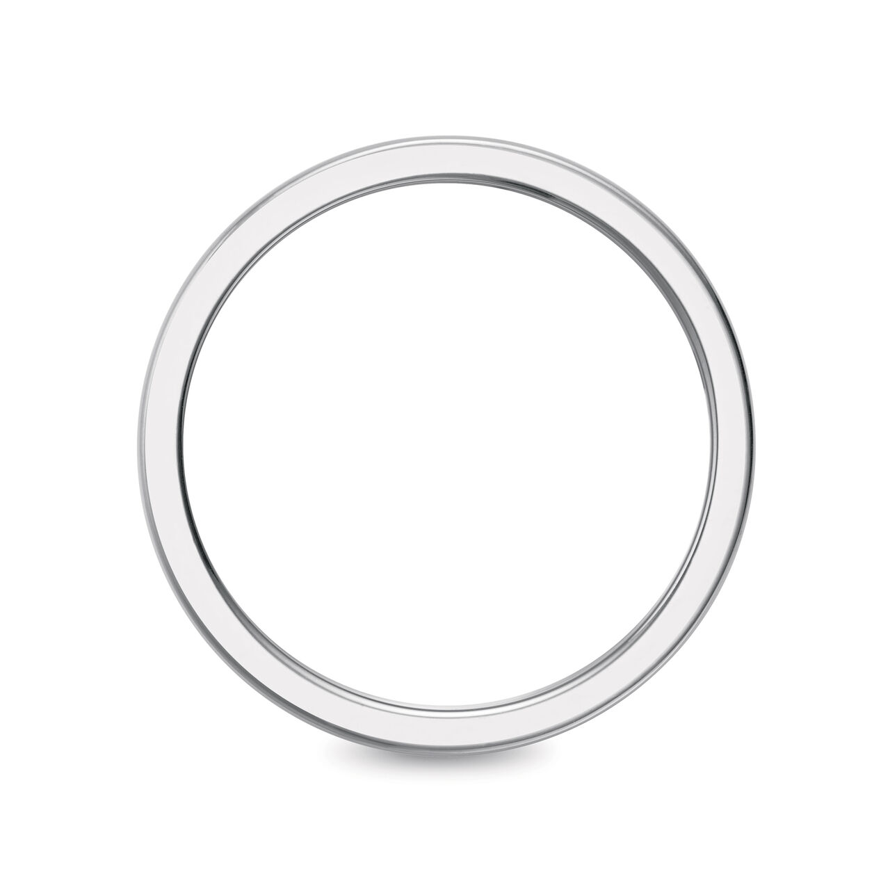 10 mm Sterling Silver Square Band Ring-7 image number 2