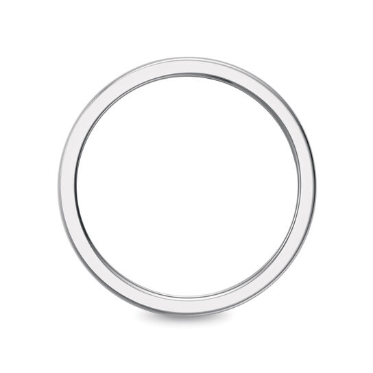 10 mm Sterling Silver Square Band Ring-7 image number 2