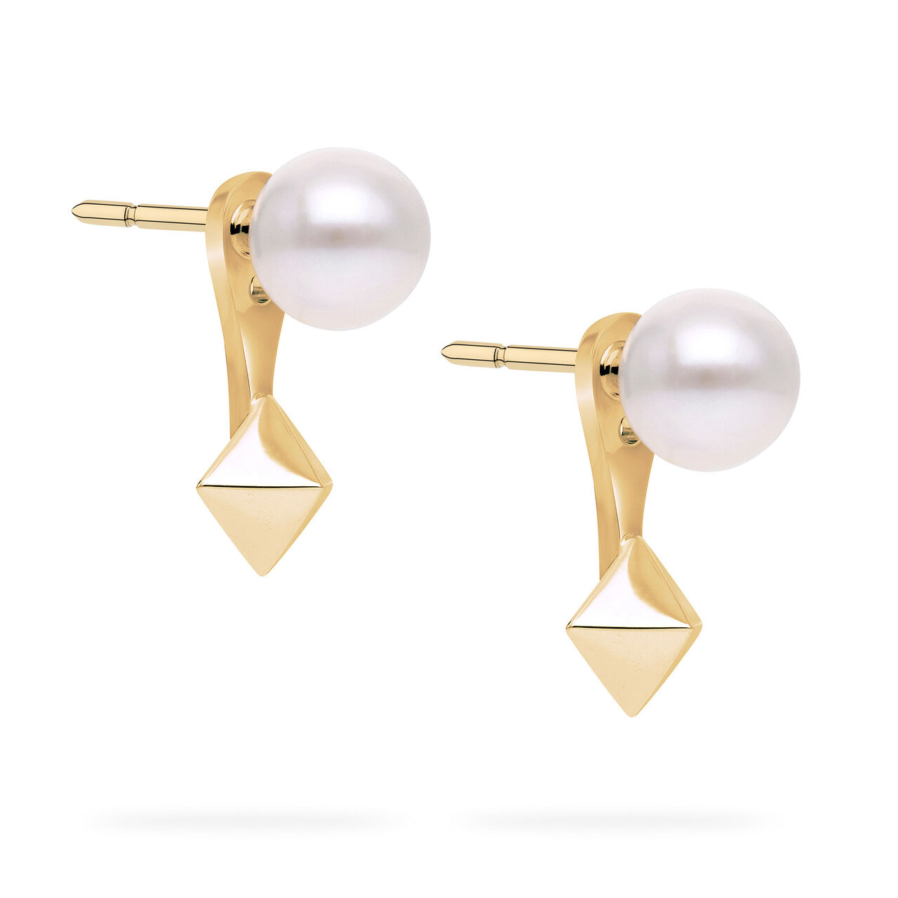 Birks Rock & Pearl Clous d'oreilles en or jaune avec perles image number 3