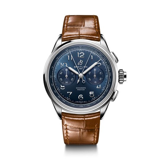Breitling Premier Heritage B15 Duograph 42 Steel Blue image number 0