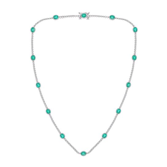 maison birks salon emerald linked necklace sg04574n em full front image number 1