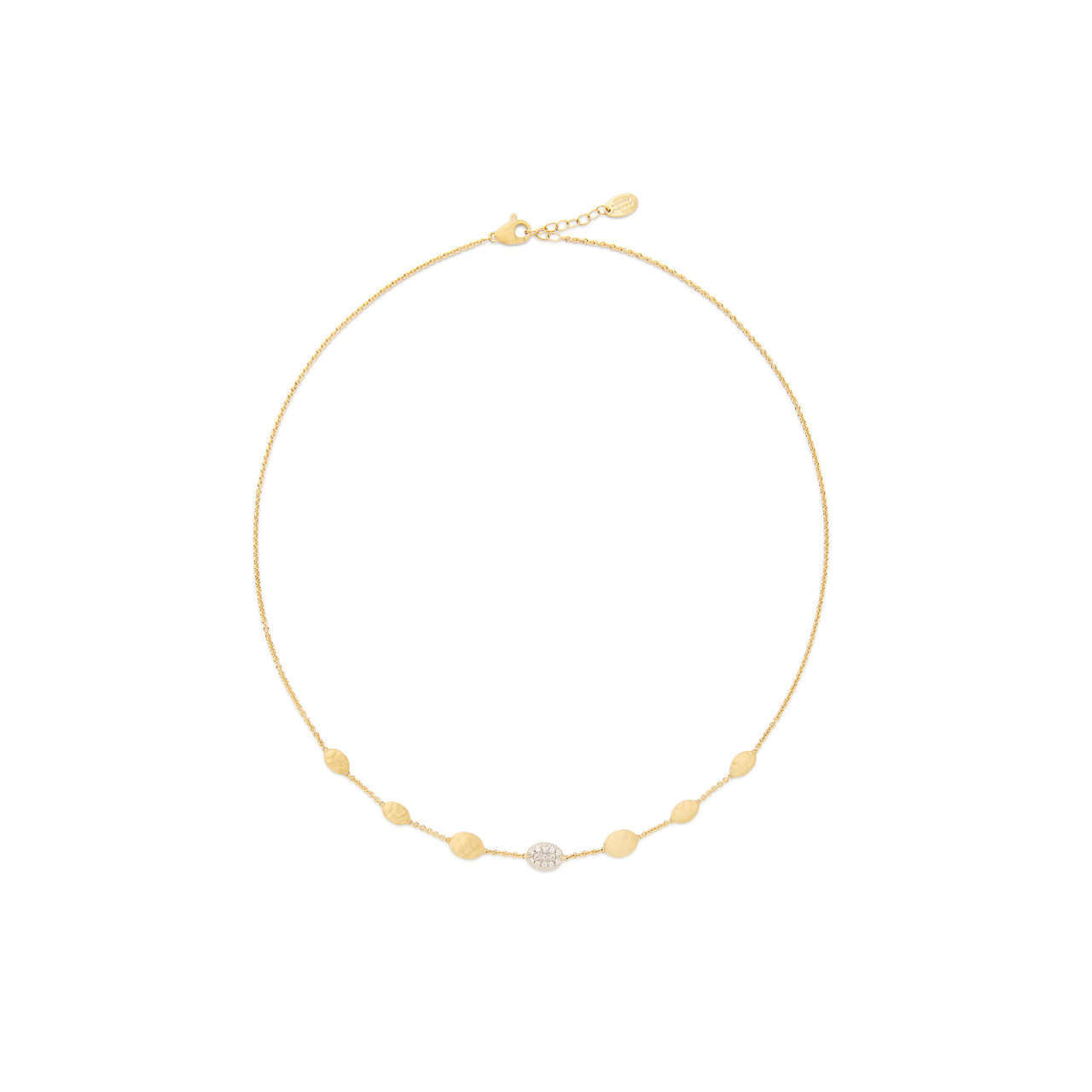 Marco Bicego Siviglia Small Yellow Gold and Diamond Necklace CB2961 B YW Q6 image number 0