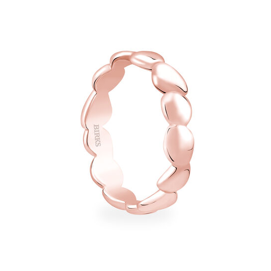 Birks Iconic Stackable Rose Gold Pebble Ring image number 1