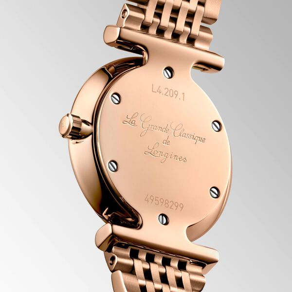 La Grande Classique Quartz 24 mm Red PVD Stainless Steel and Diamond