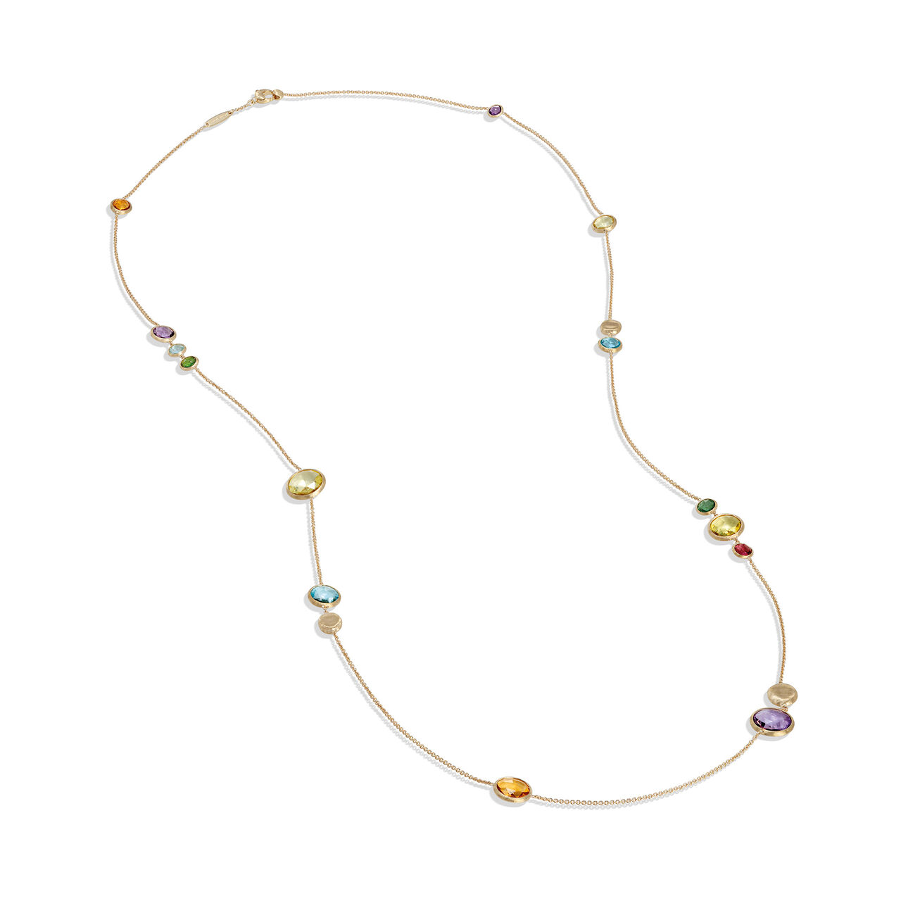 Marco Bicego Jaipur Colour Yellow Gold and Semi-Precious Gemstone Sautoir Necklace image number 0