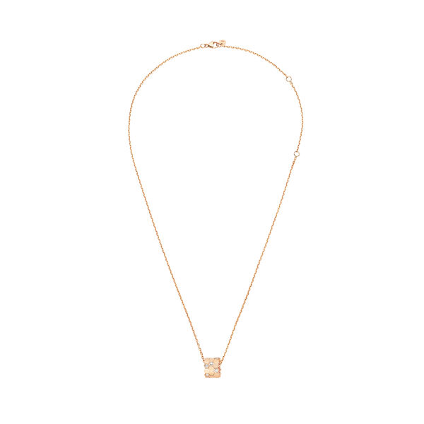 Pendentif Bee de Chaumet en or rose avec diamants, moyen modèle