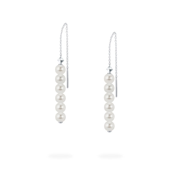 Boucles d’oreilles argent et perles