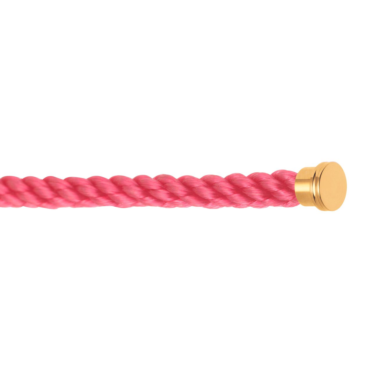 Fred Yellow Gold Plated Stainless Steel Large Pink Cable 6B0185 Details image number 1