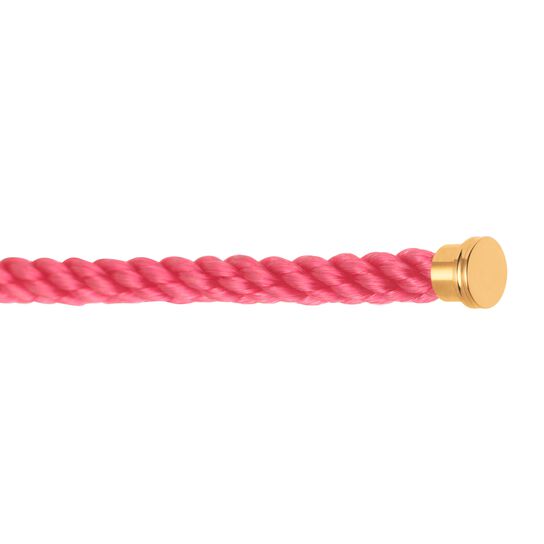 Fred Yellow Gold Plated Stainless Steel Large Pink Cable 6B0185 Details image number 1