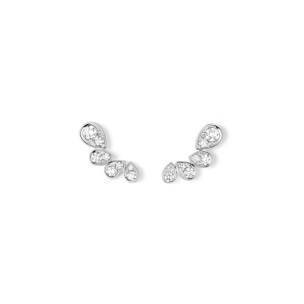 Joséphine Ronde D'Aigrettes White Gold and Diamond Earrings