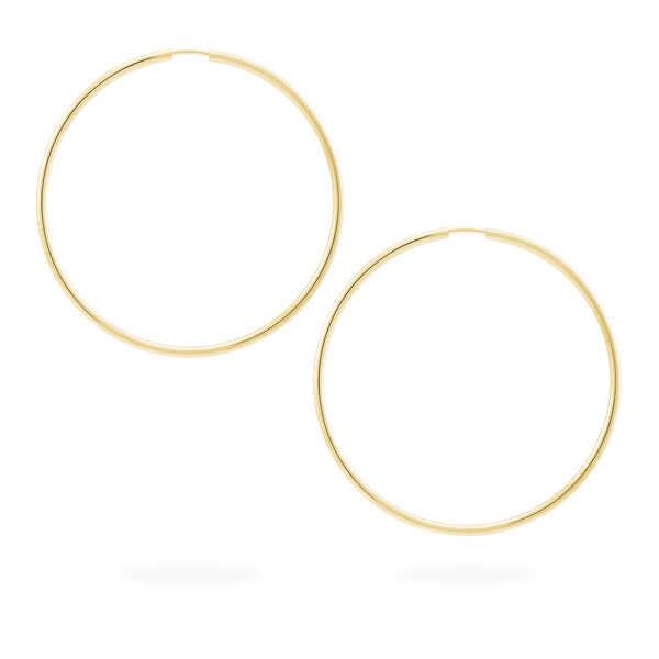 Boucles d'oreilles 54 mm cerceau en or jaune