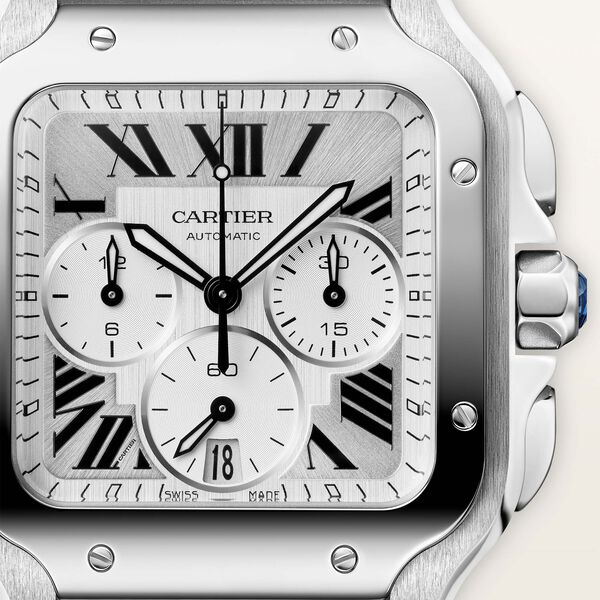 Santos de Cartier Large Automatic Chronograph 40 mm Stainless Steel