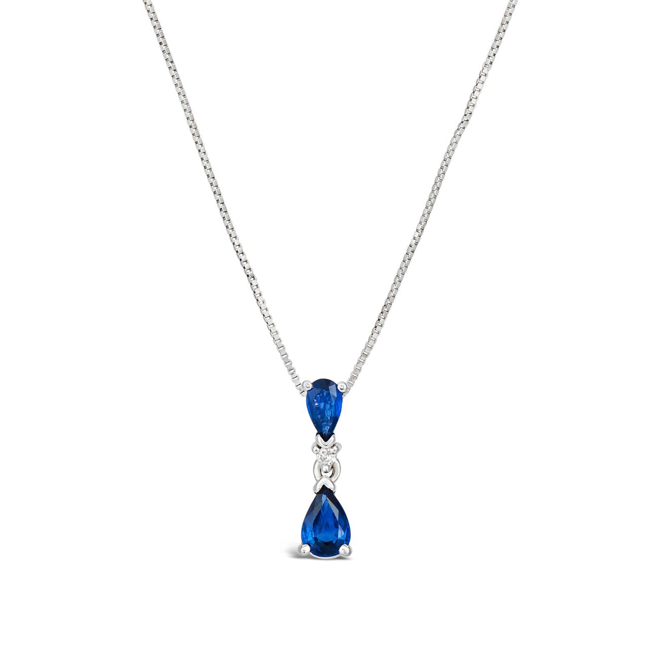 maison birks salon white gold sapphire and diamond drop pendant pw7149s18kt front image number 0