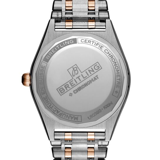 Chronomat automatique 36 acier et or rose 18kt - blanc image number 1