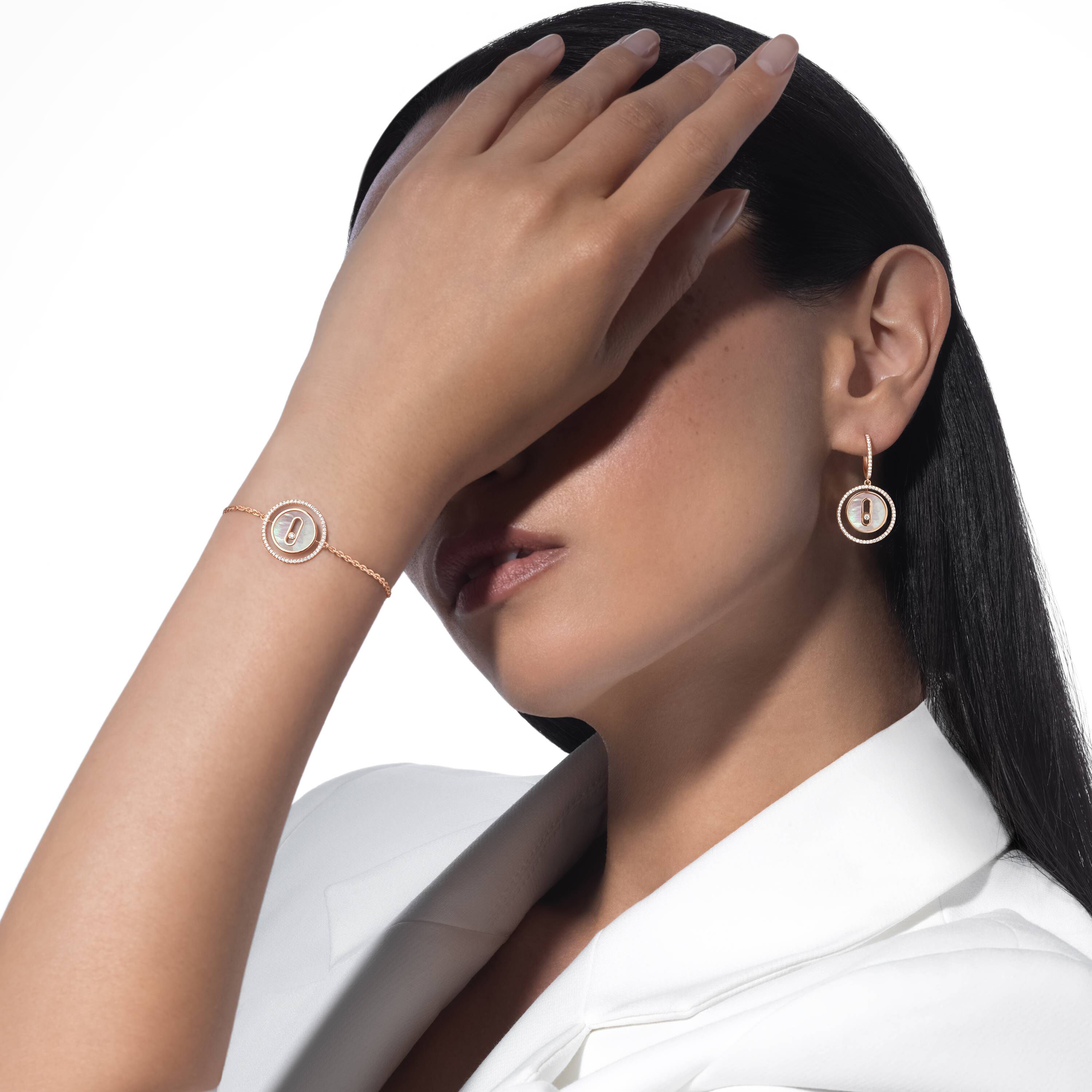 Lucky Move Small Rose Gold, Mother-of-Pearl and Diamond Bracelet