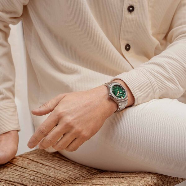 Riviera 39 mm Baumatic en acier inoxydable