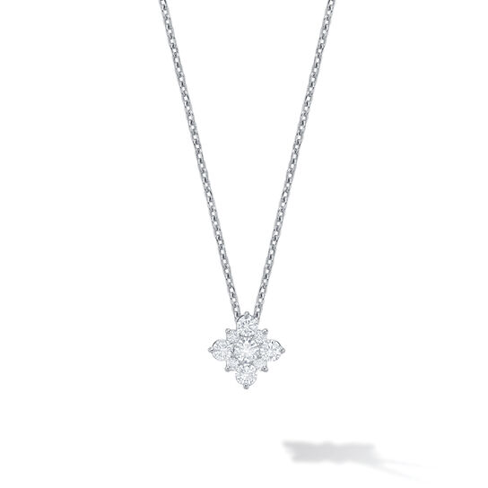 bijoux birks snowflake diamond necklace image number 0