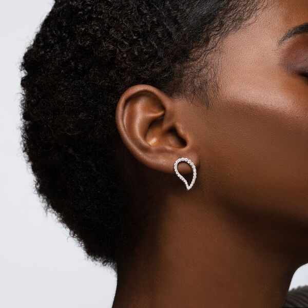 Diamond Stud Earrings, Large