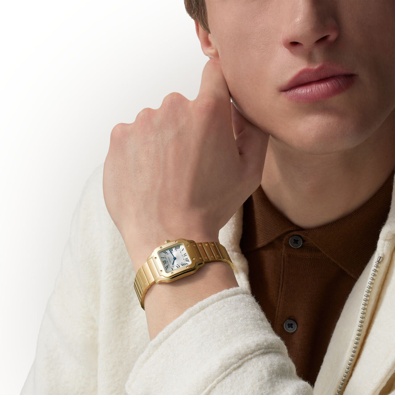 Cartier Santos de Cartier Small Quartz 27 mm Yellow Gold WGSA0107  image number 2
