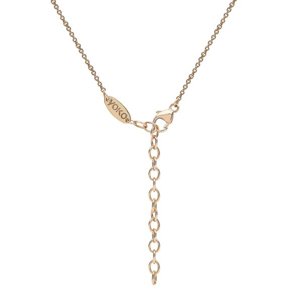 Collier Sleek en or jaune avec une perle et diamants