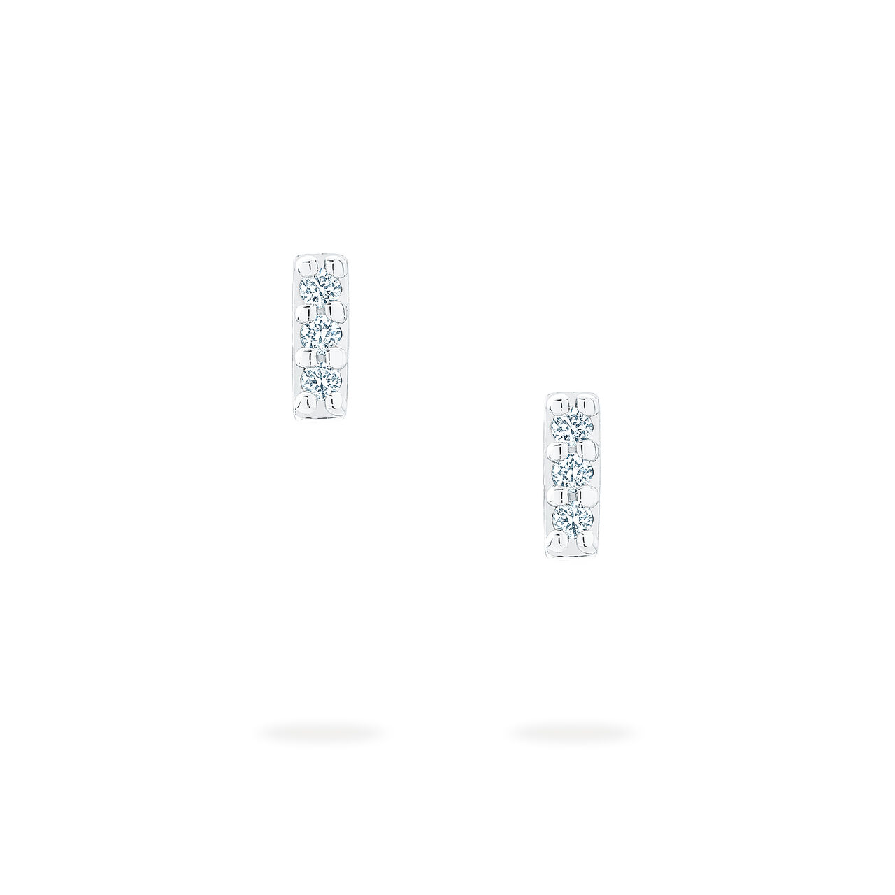 bijoux birks iconic white gold and diamond rosee du matin earrings image number 0