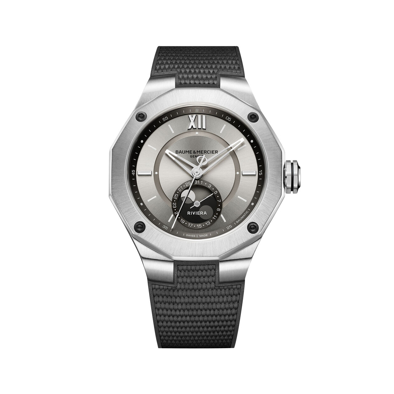 Baume & Mercier M0A10681 Riviera Automatic Moonphase 43 mm Stainless Steel Front image number 0