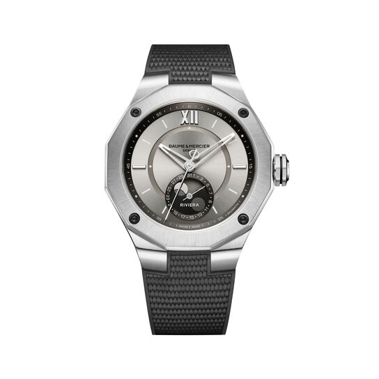 Baume & Mercier M0A10681 Riviera Automatic Moonphase 43 mm Stainless Steel Front image number 0