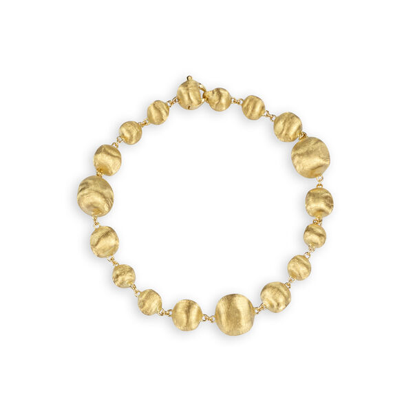 Africa Yellow Gold Mixed Bead Medium Bracelet