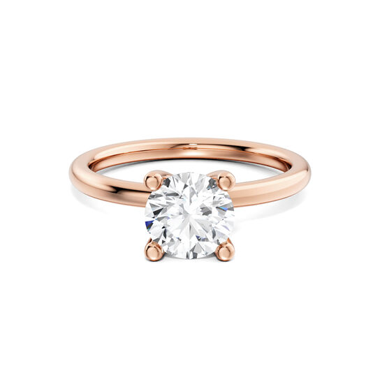 Birks Ros&eacute;e du Matin Round-Cut Solitaire Diamond Engagement Ring in Rose Gold image number 0
