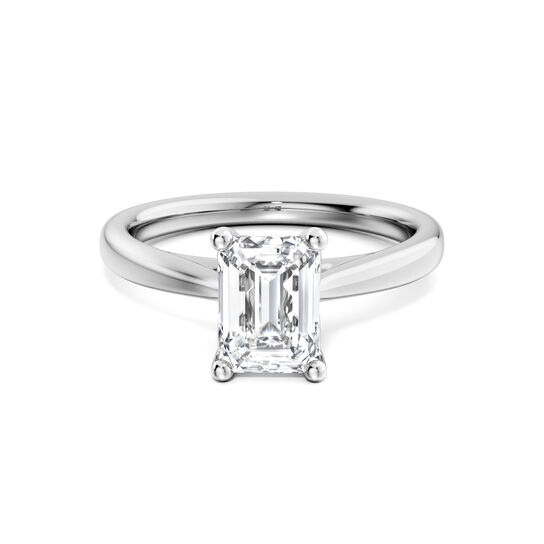 Birks 1879 Emerald-Cut Solitaire Diamond Engagement Ring image number 0