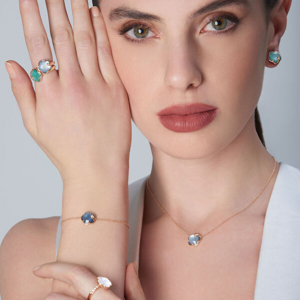 Petit Joli Lunaire Small Rose Gold, Lunar Night and Diamond Ring