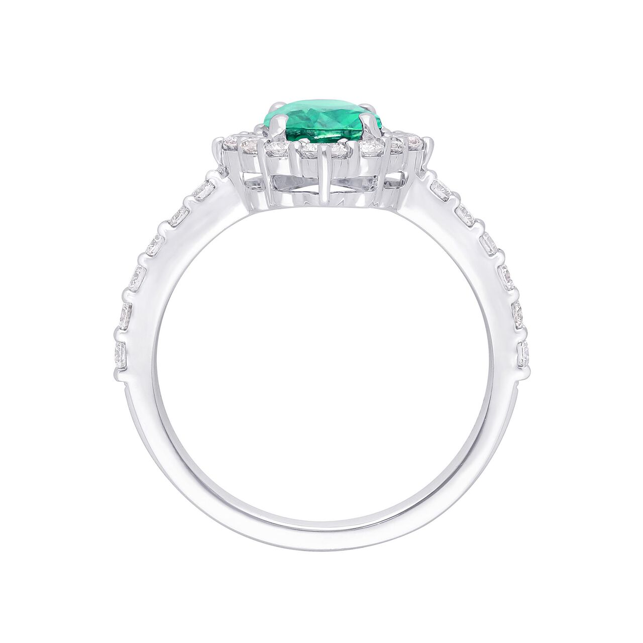maison birks salon oval emerald diamond halo sg12185r 8x6 em standing front image number 1