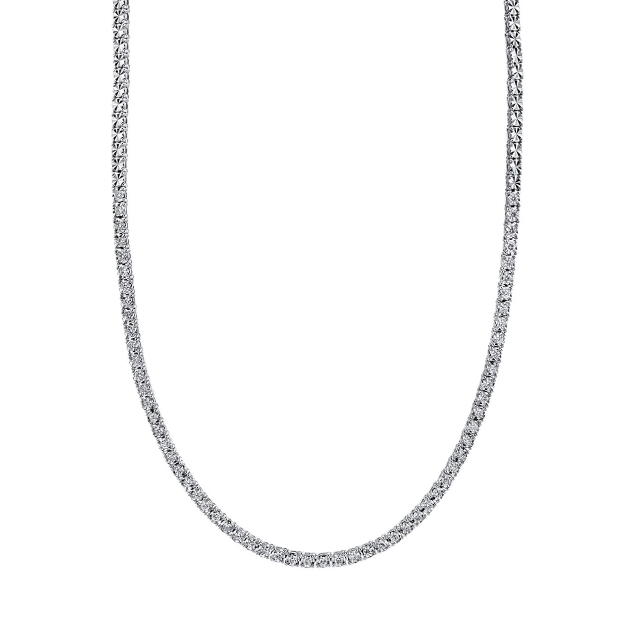 Shy Creation Stella White Gold and Diamond Tennis Necklace SC55009469C image number 0