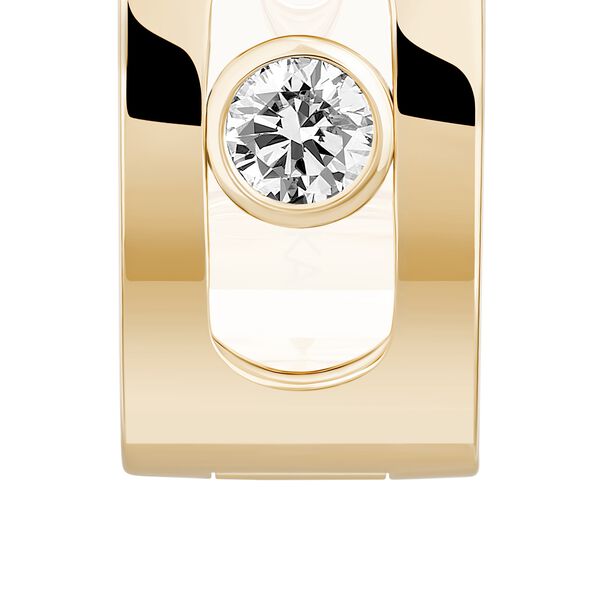 Move Noa Yellow Gold and Diamond Hoop Earrings