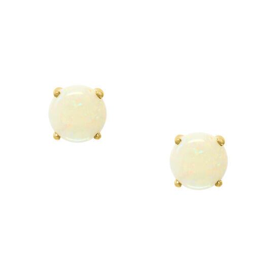 maison bijoux birks salon yellow gold australian opal stud earrings eg00042op image number 0